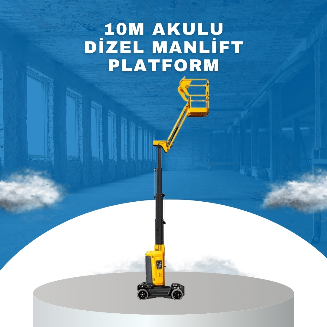 10m akulu dizel manlift platform