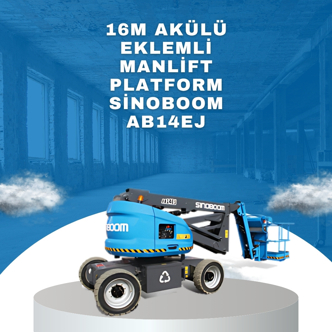 16m akulu eklemli manlift platform sinoboom ab14ej