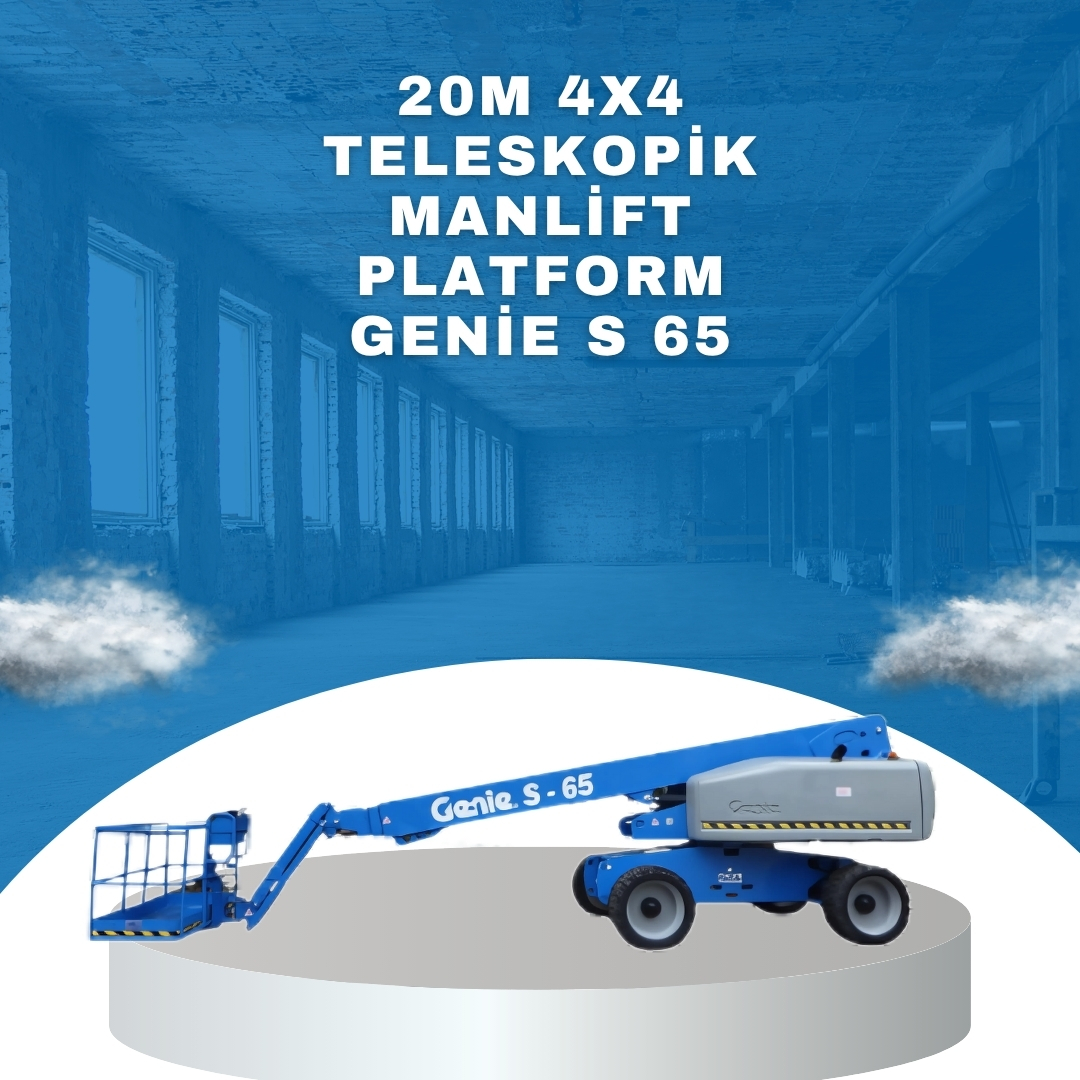 20m 4x4 teleskopik manlift platform genie s 65