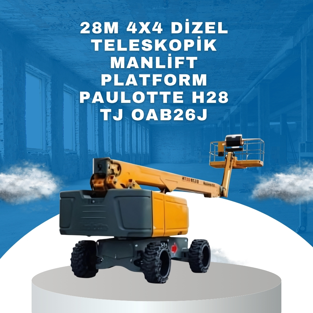 28m 4x4 akulu eklemli manlift platform sinoboom abb26j 2