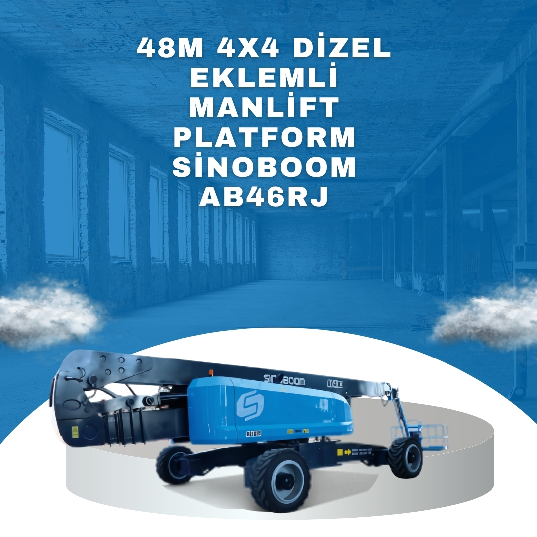 48m 4x4 dizel eklemli manlift platform sinoboom ab46rj