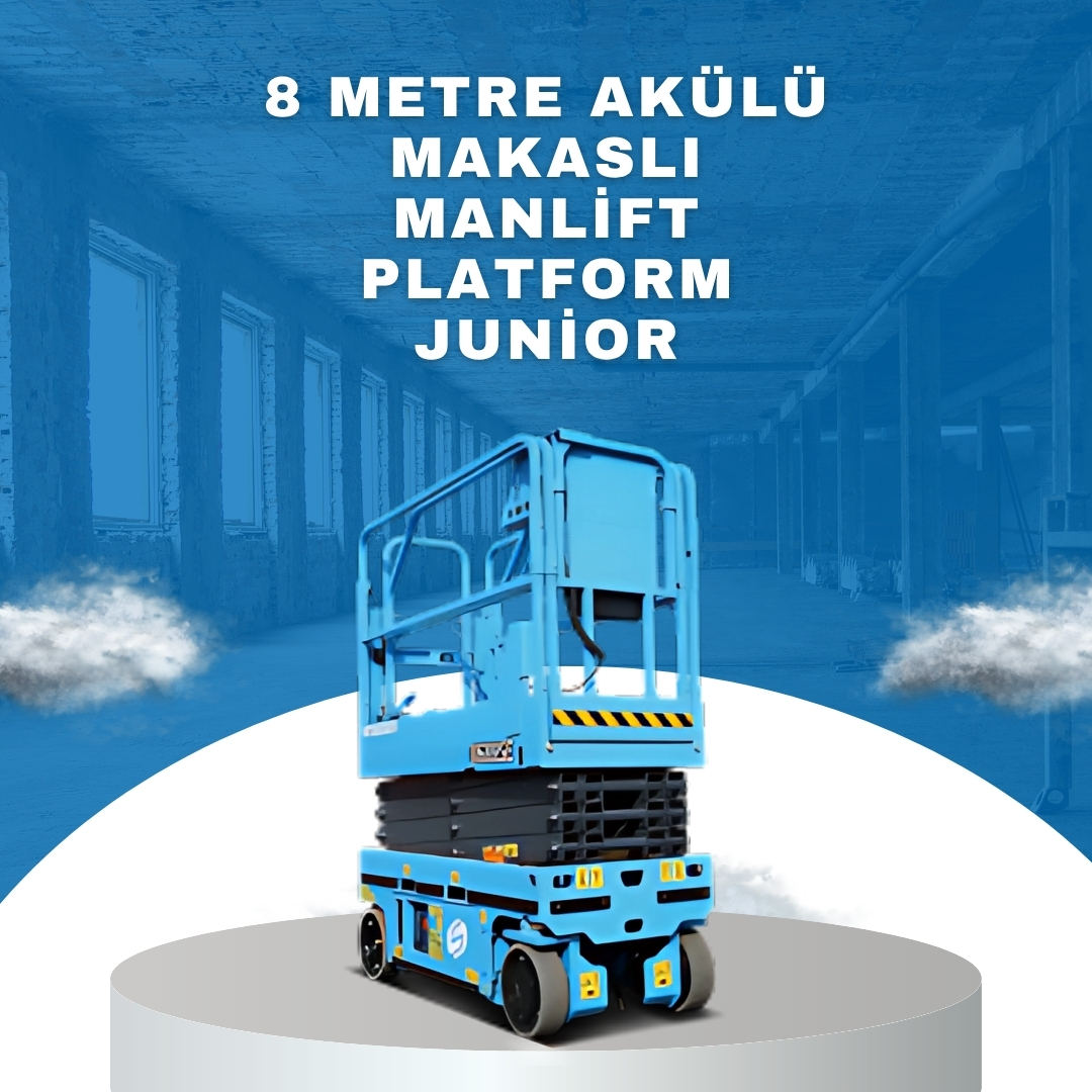 8 metre akulu makasli manlift platform junior